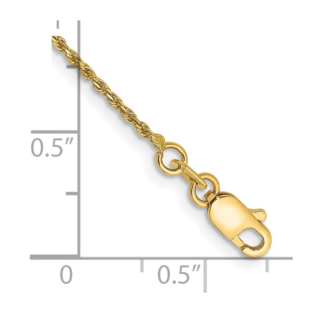 14k 1.15mm D/C Machine-made Rope Chain