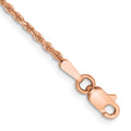 14k Rose Gold 1.75mm Diamond-cut Rope Chain