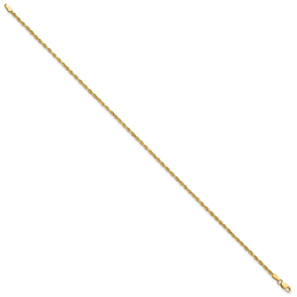 14k 2.0mm Diamond-cut Rope Chain