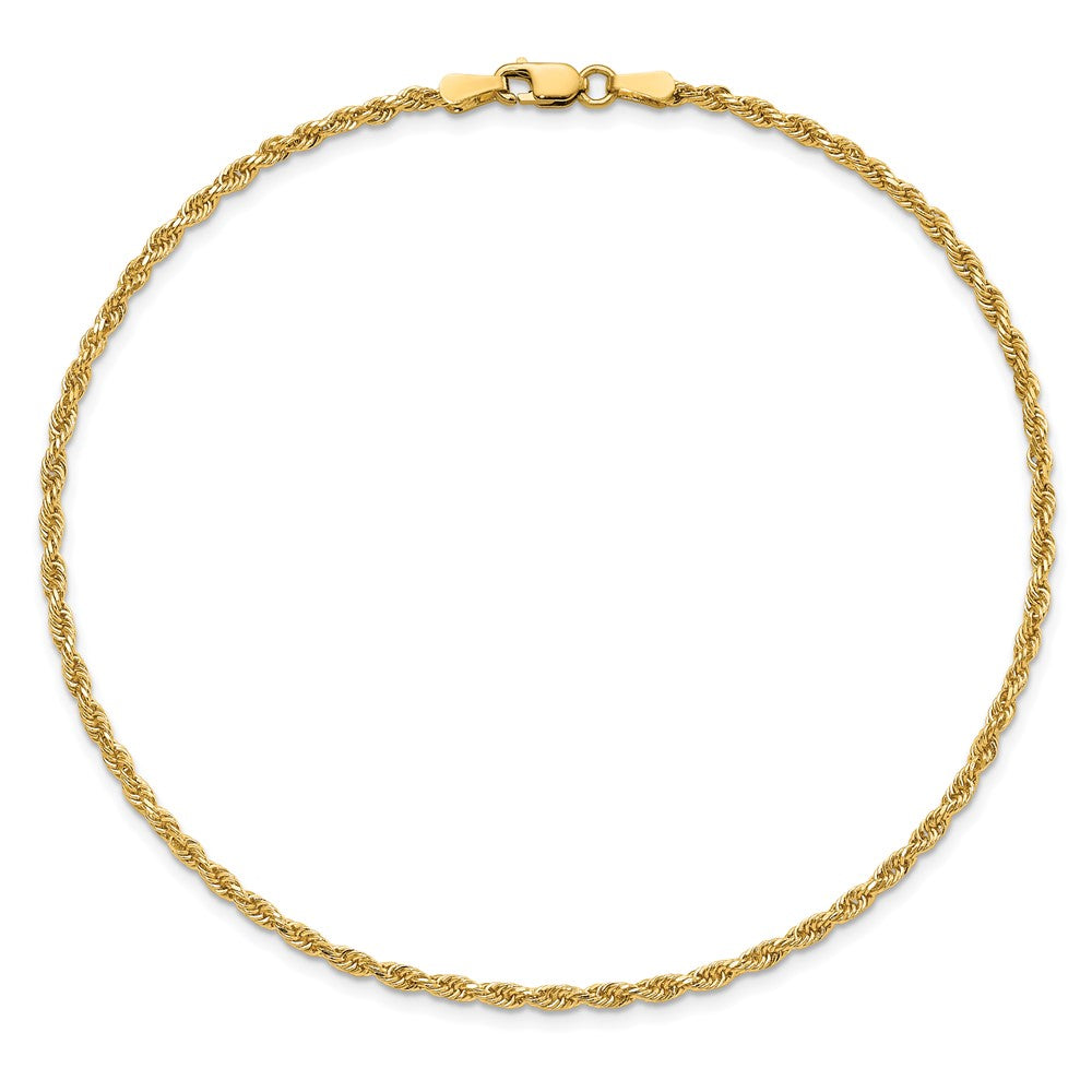 14k 2.0mm Diamond-cut Rope Chain