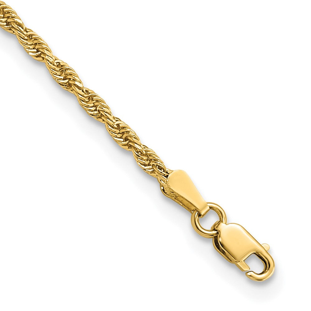 14k 2.0mm Diamond-cut Rope Chain