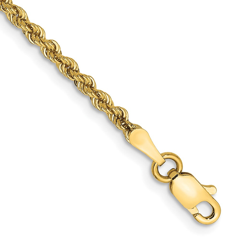 14k 2.25mm Solid Rope Chain