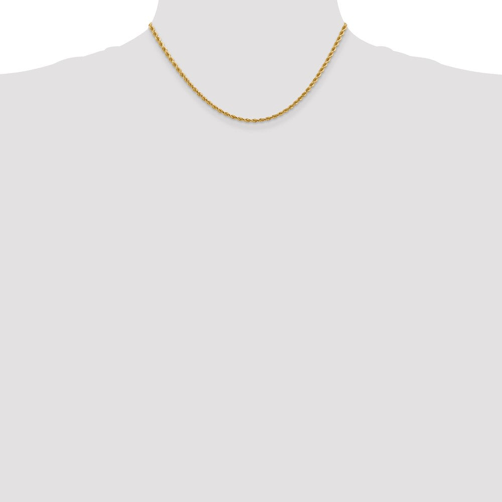 14k 2.75mm Diamond-cut Rope Chain