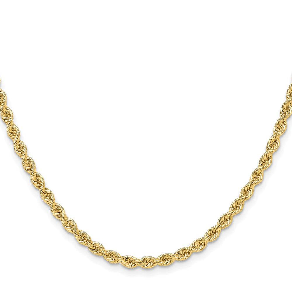 14k 3.3mm Solid Rope Chain