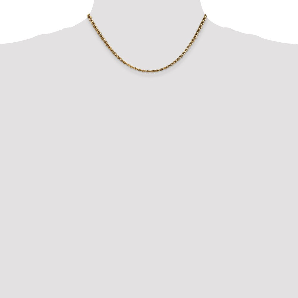 14k 3.5mm Diamond-cut Rope Chain