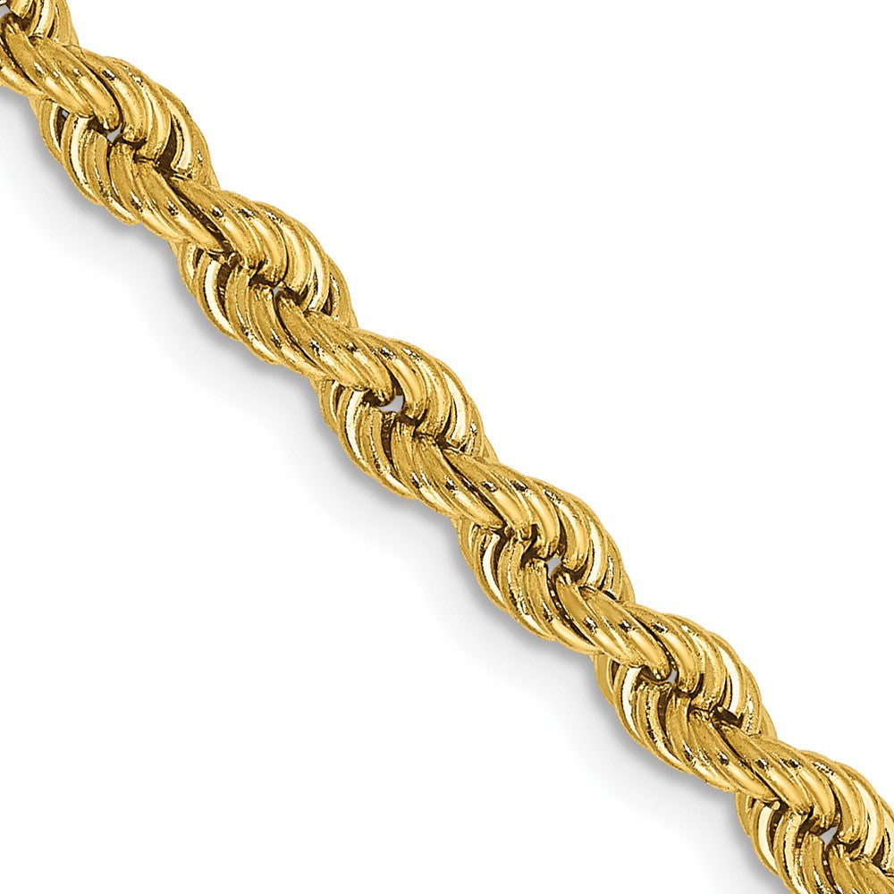 14k 3.65mm Solid Rope Chain