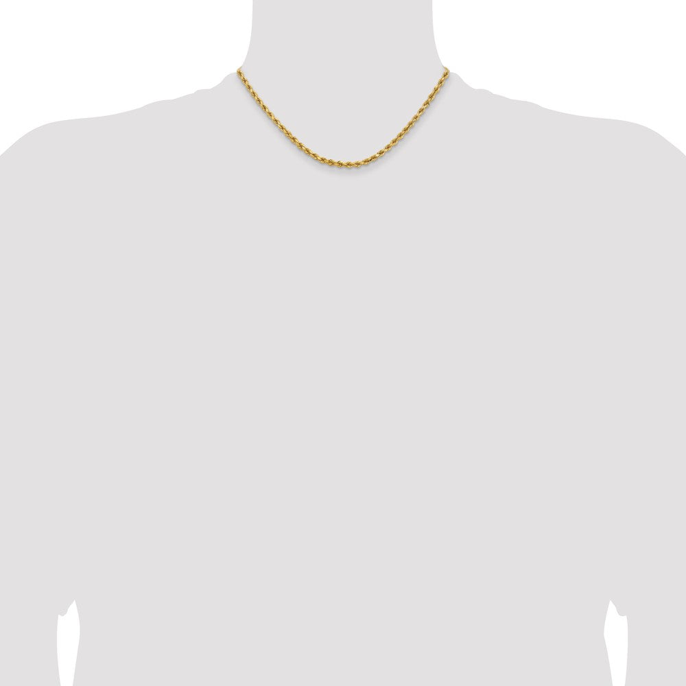 14k 3.75mm Diamond-cut Rope Chain