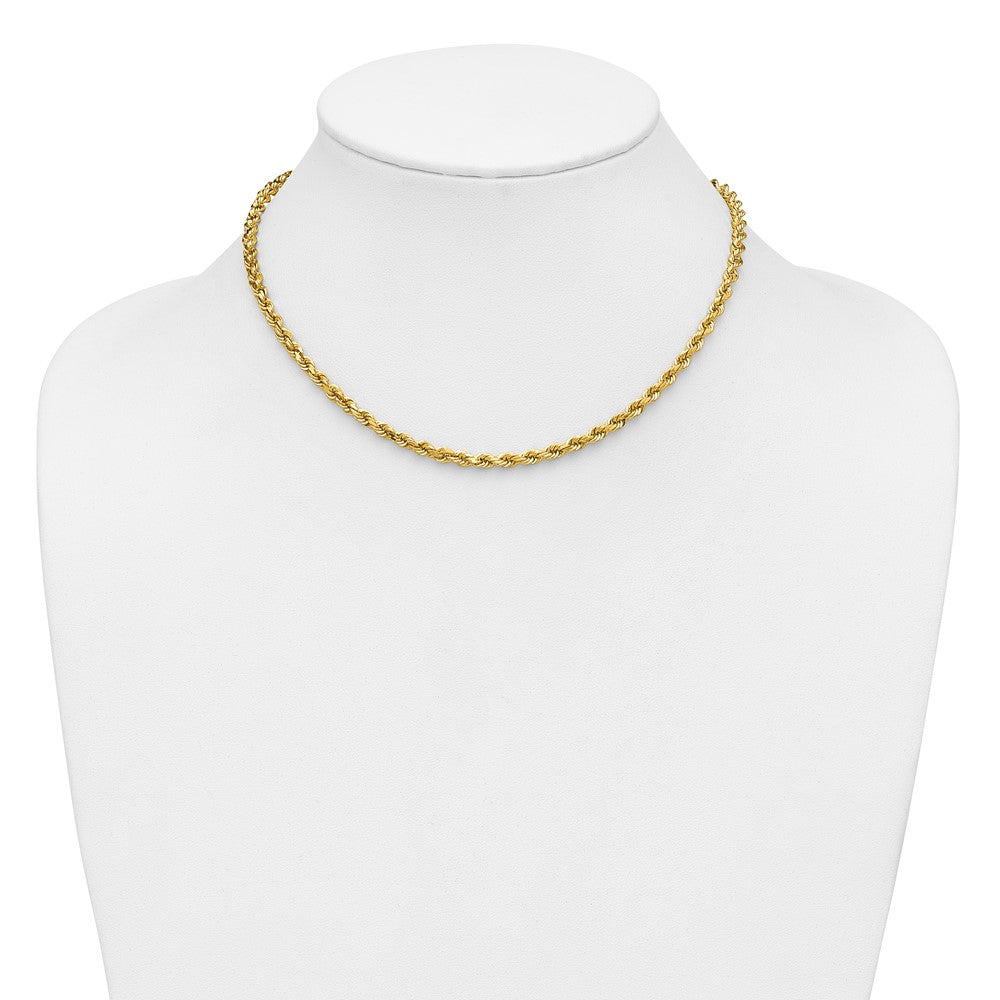 14k 4.0mm Diamond-cut Rope Chain
