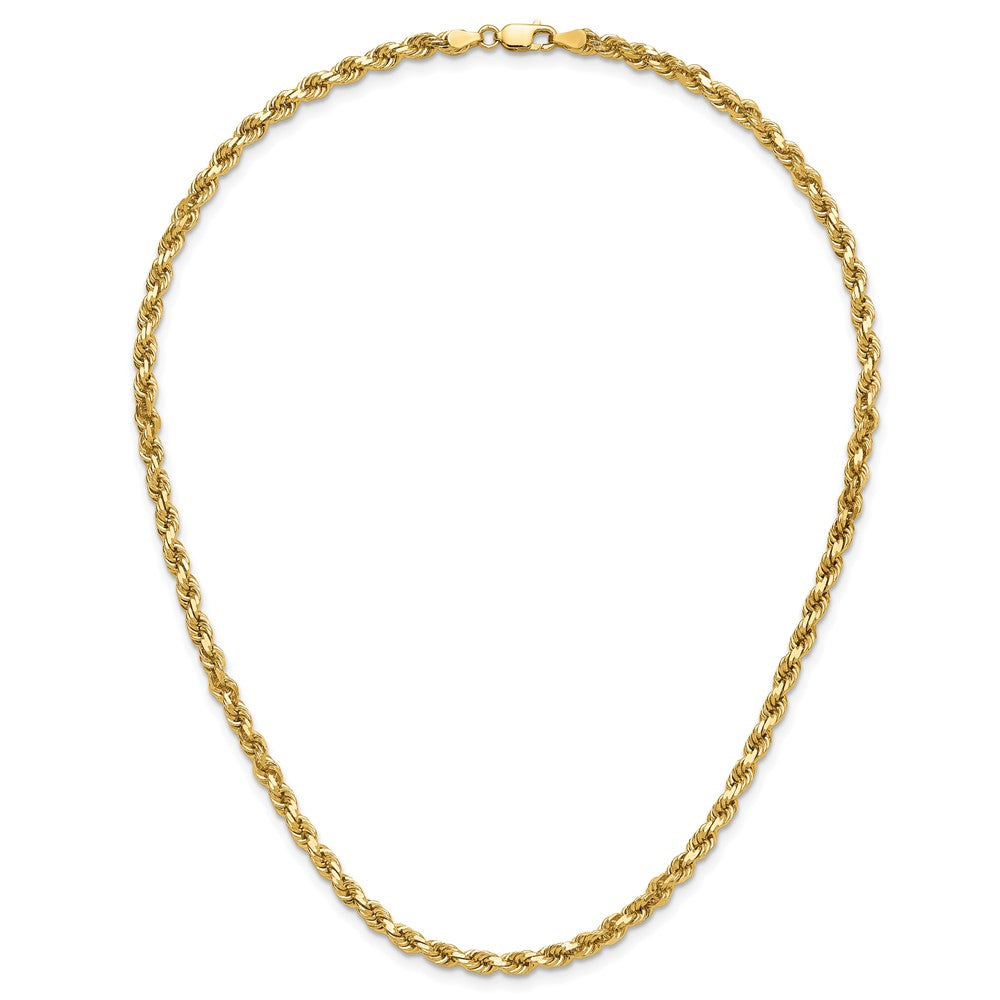 14k 4.0mm Diamond-cut Rope Chain