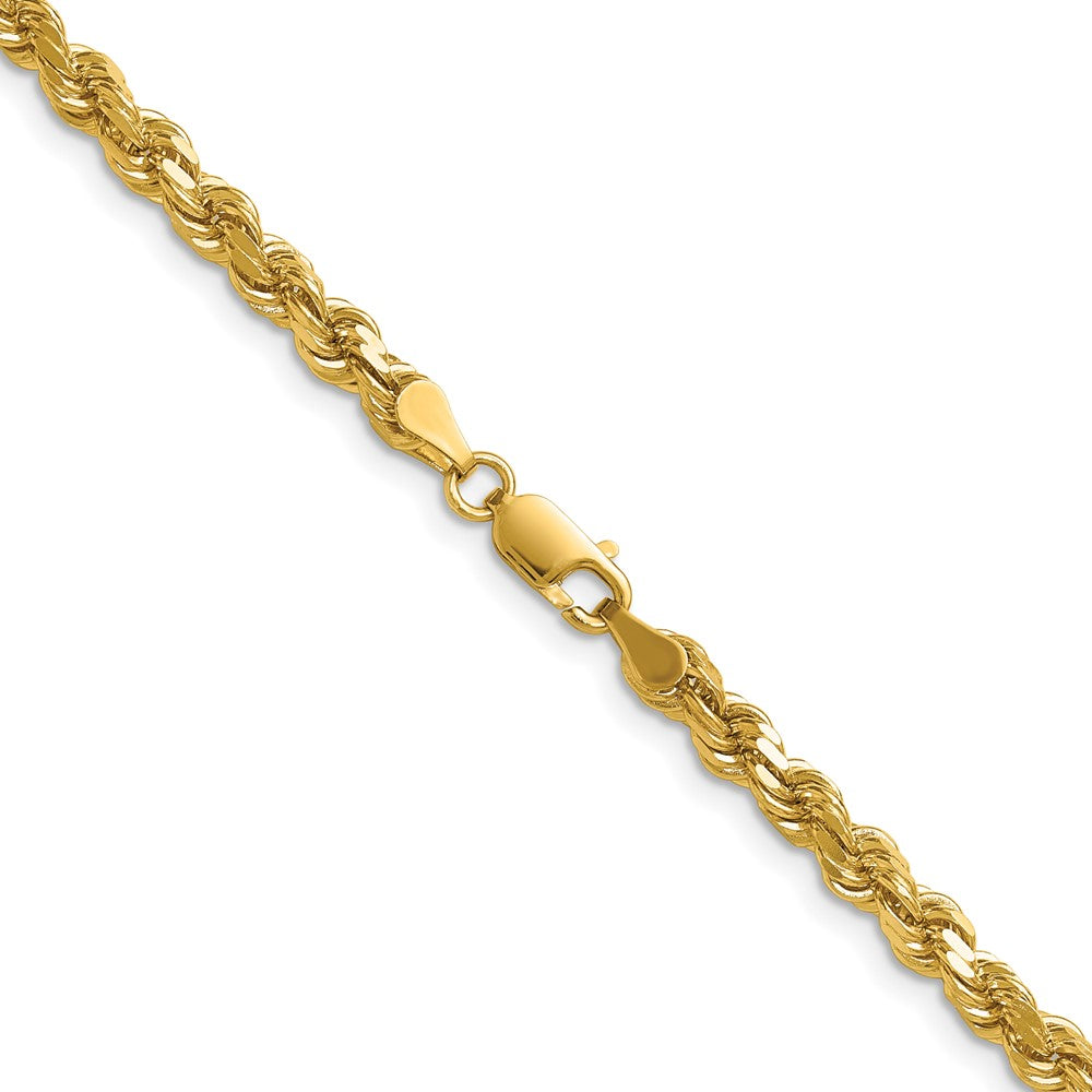 14k 4.25mm Diamond-cut Rope Chain