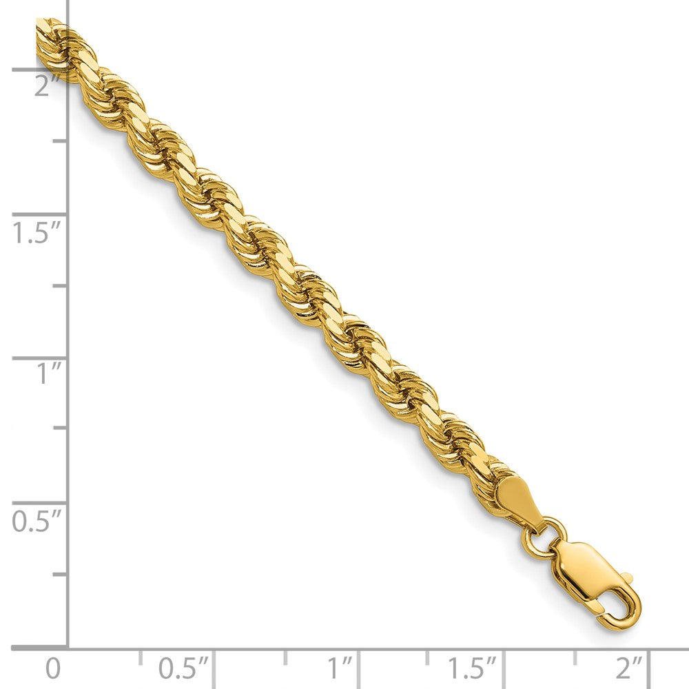 14k 4.25mm Diamond-cut Rope Chain