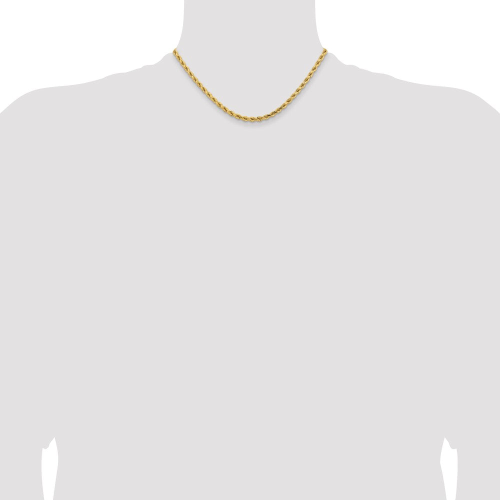 14k 4.25mm Diamond-cut Rope Chain
