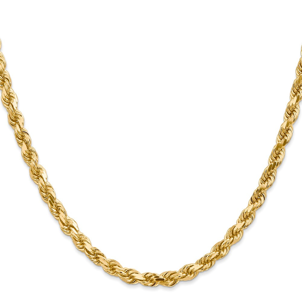 14k 4.5mm Diamond-cut Rope Chain