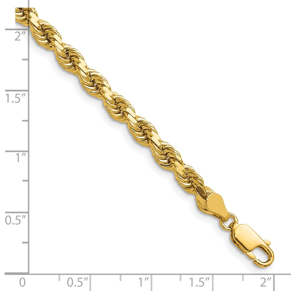 14k 4.5mm Diamond-cut Rope Chain