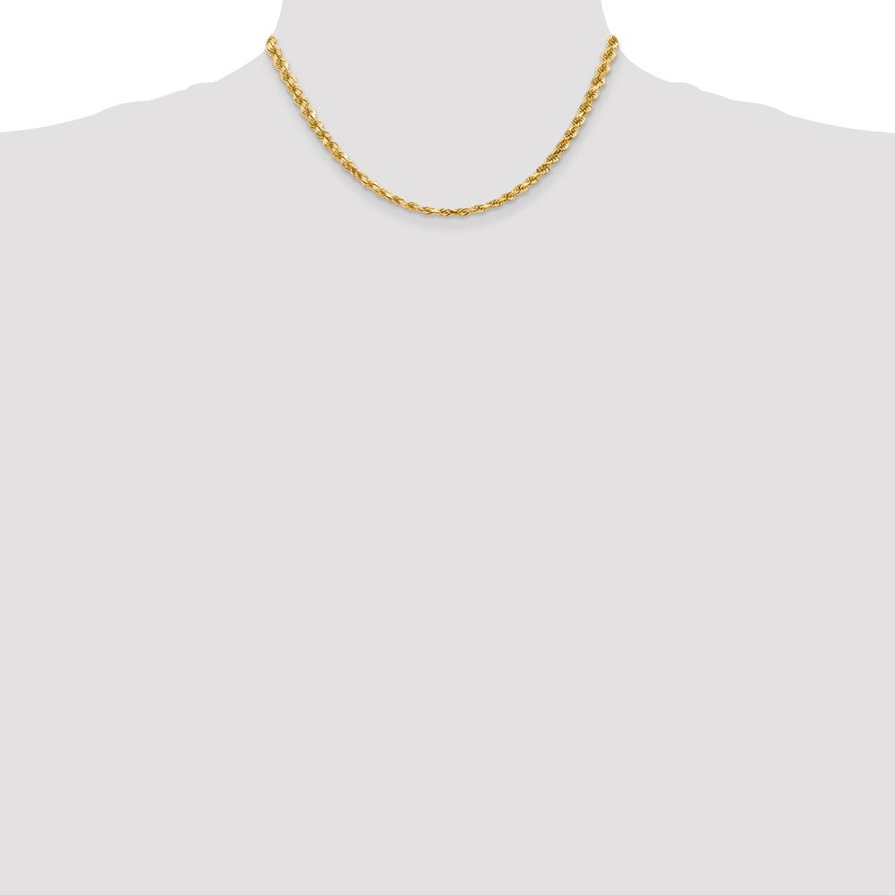 14k 4.5mm Diamond-cut Rope Chain