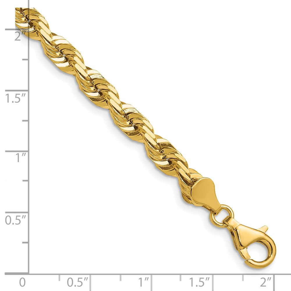 14k 5.5mm Diamond-cut Rope Chain