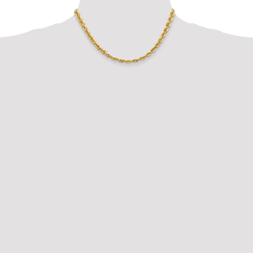 14k 5.5mm Diamond-cut Rope Chain
