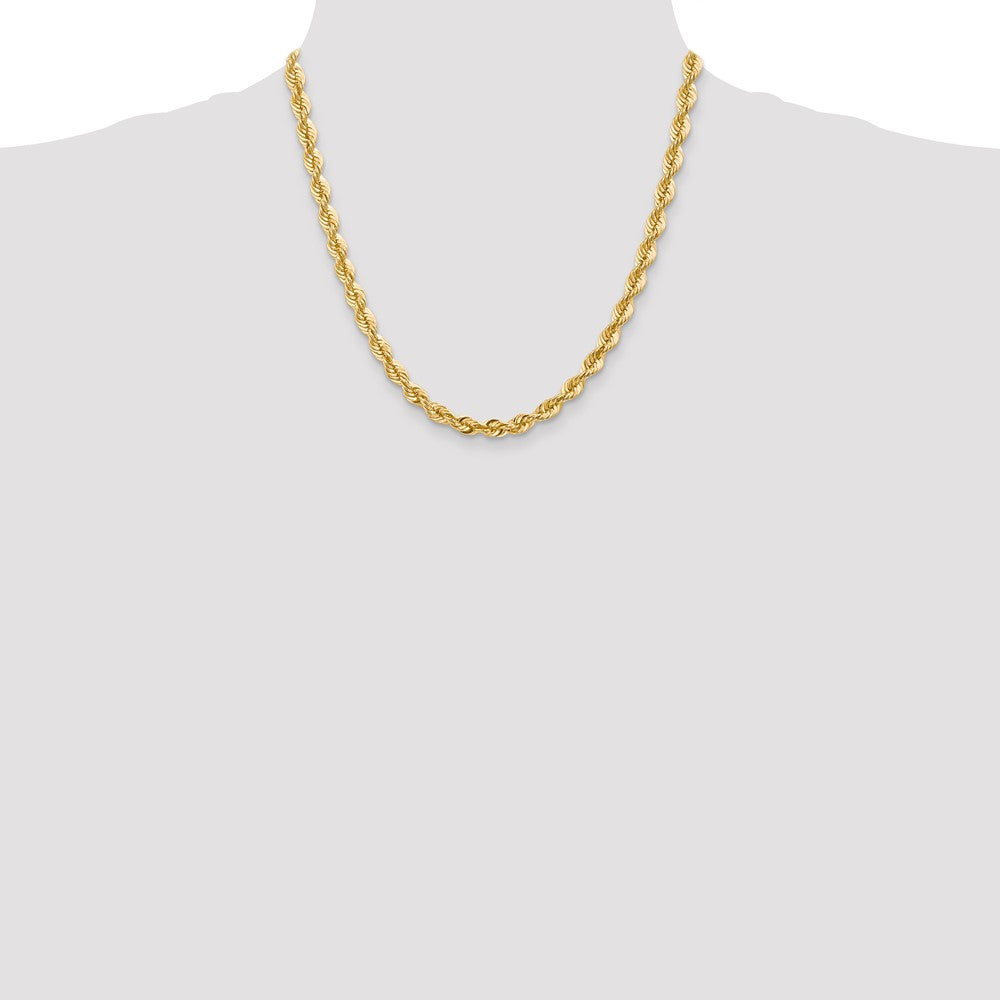 14k 6.0mm Solid Rope Chain