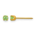 Inverness 14k 3mm August Crystal Birthstone Post Earrings