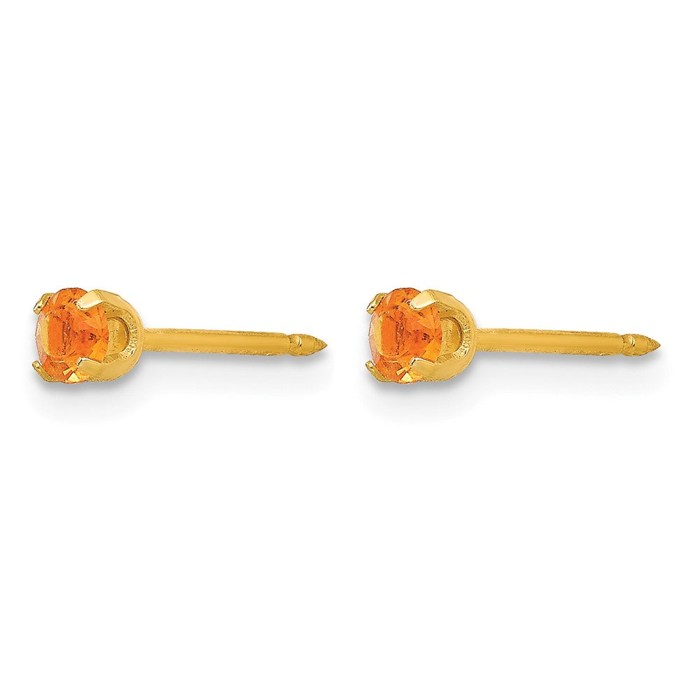 Inverness 14k 3mm November Crystal Birthstone Post Earrings