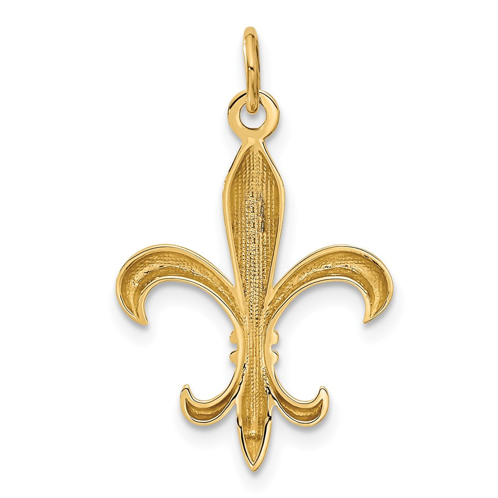 10k Hollow Fleur De Lis Charm Metal Mold