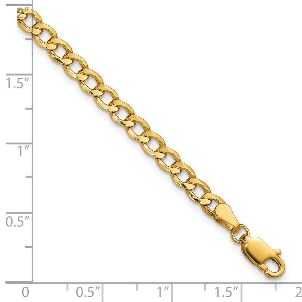 10k 4.3mm Semi-Solid Curb Link Chain