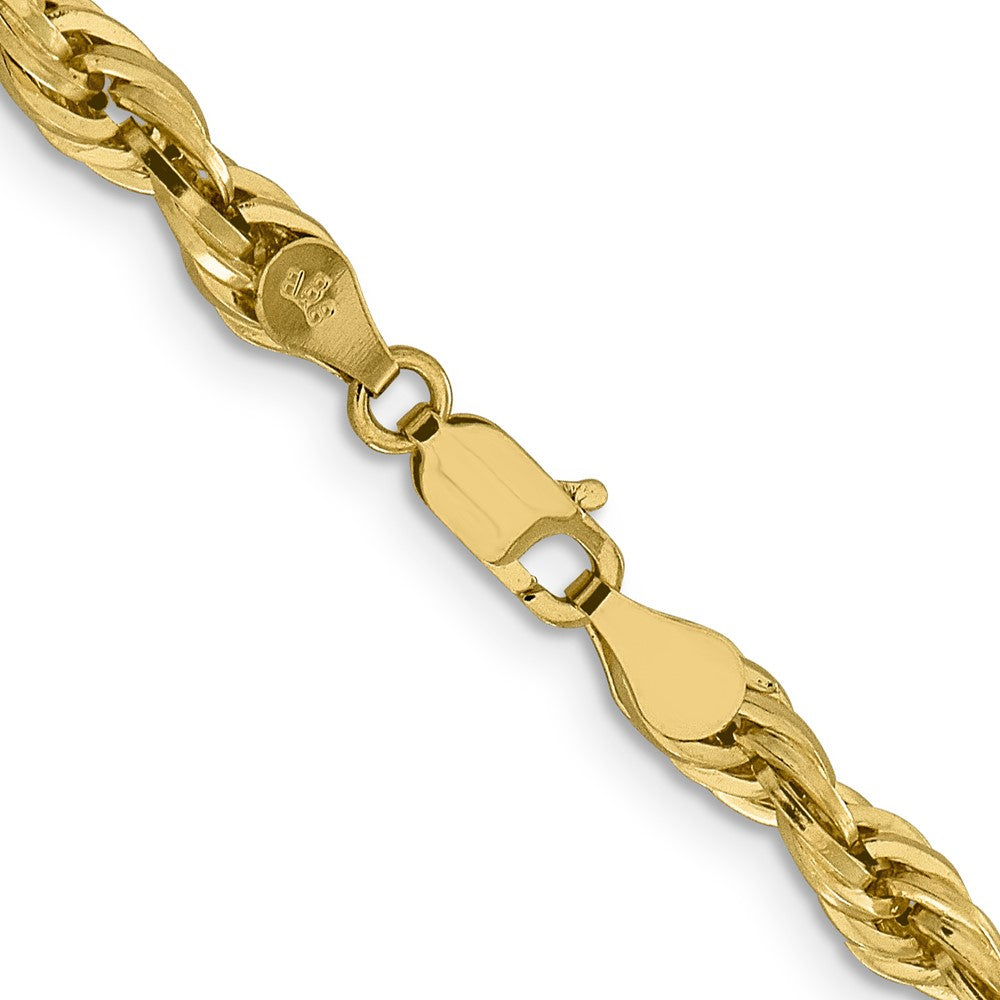 10k 4.75mm Semi-Solid Rope Chain