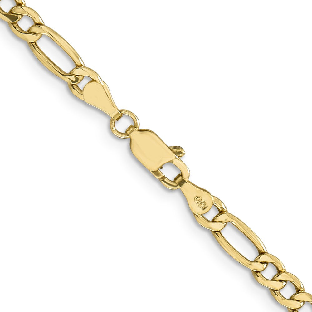 10k 4.2mm Semi-Solid Figaro Chain