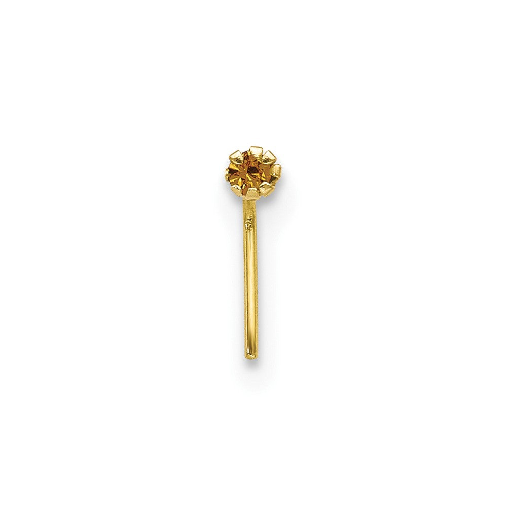 10k 1.5mm Set Of 3 CZ Nose Studs