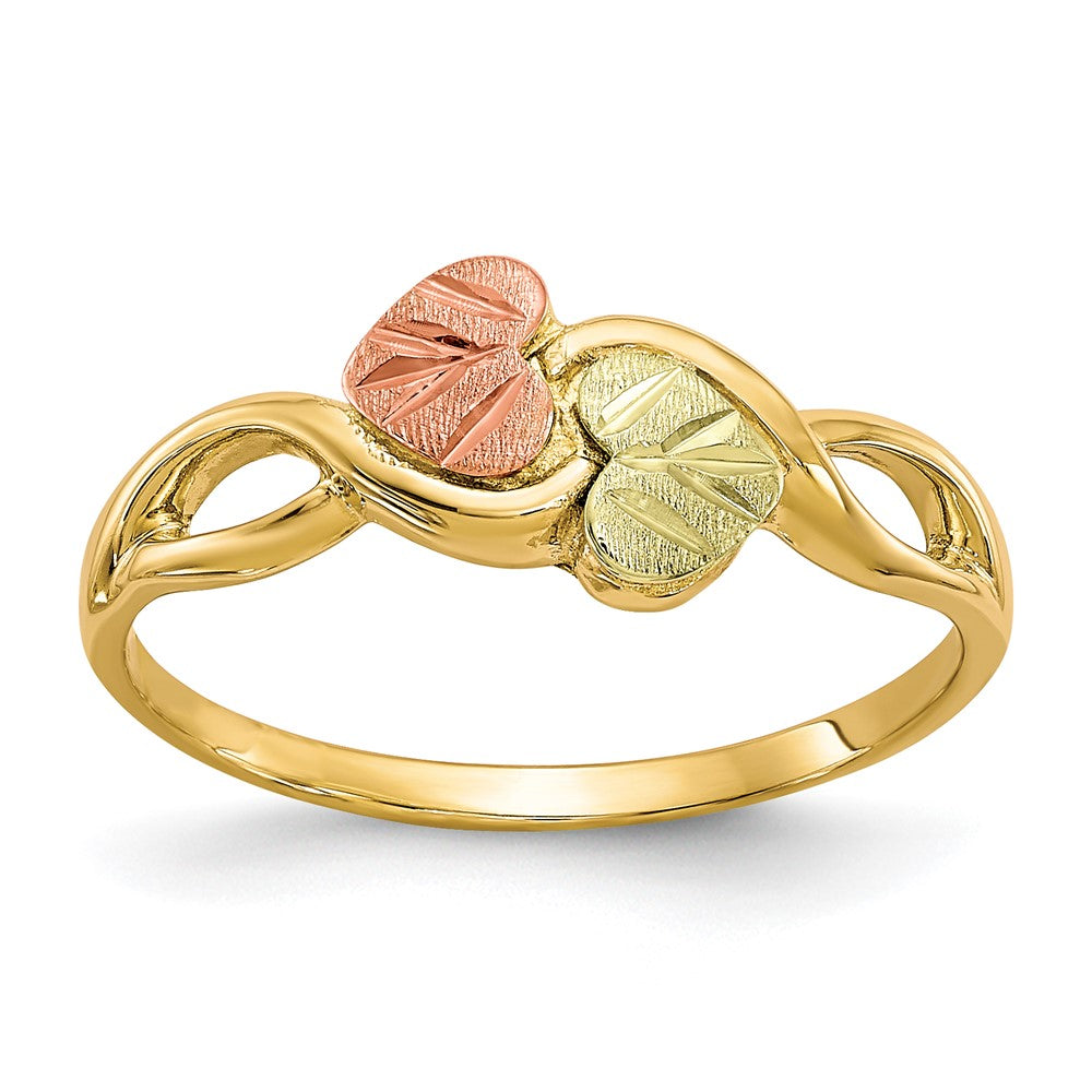 10k Tri-color Black Hills Gold Ring