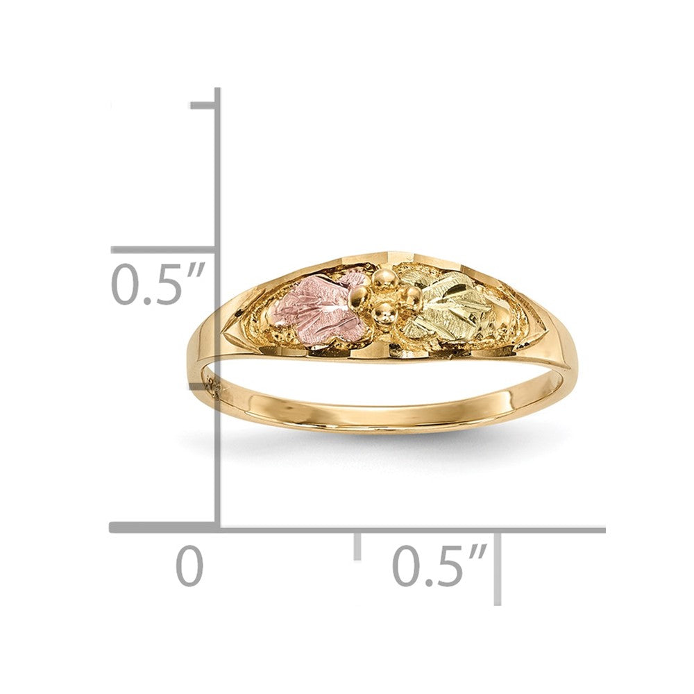 10k Tri-Color Black Hills Gold Ring