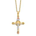 10k & 12k Black Hills Gold Crucifix Necklace