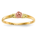 10k Tri-Color Black Hills Gold Rose Ring