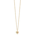 10k Tri-Color Black Hills Gold Heart Garnet Necklace