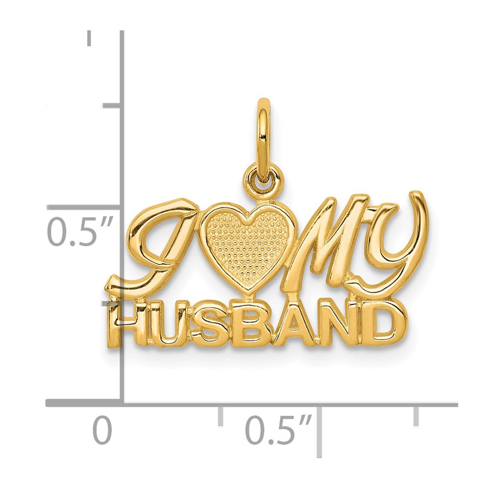 10K I HEART MY HUSBAND Charm