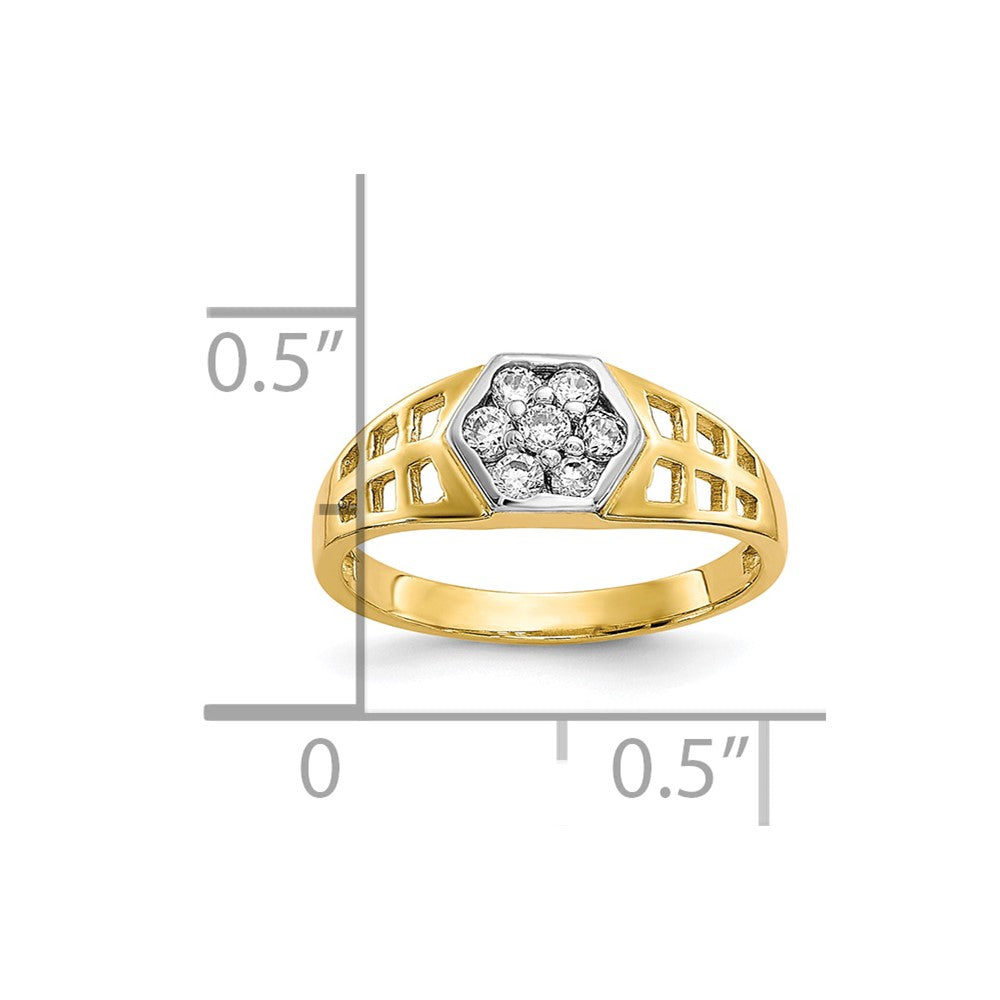 10k CZ Child's Ring