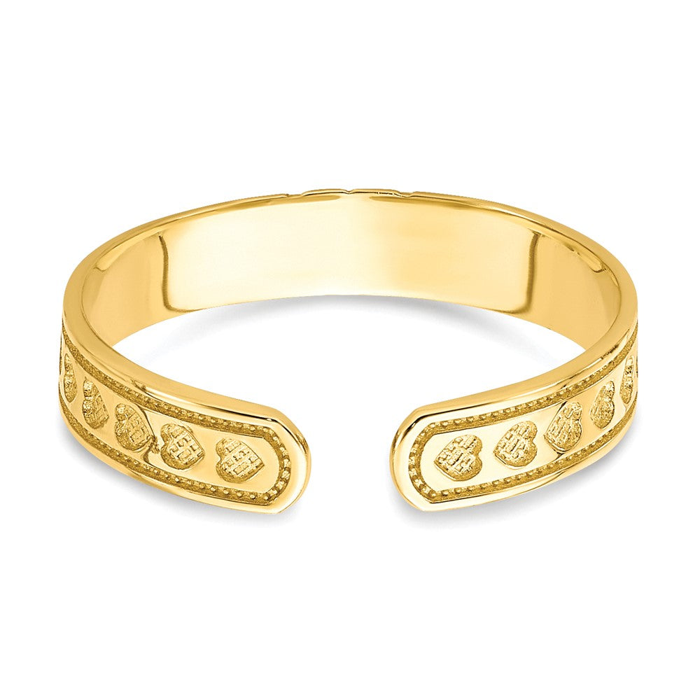 10k Heart Toe Ring