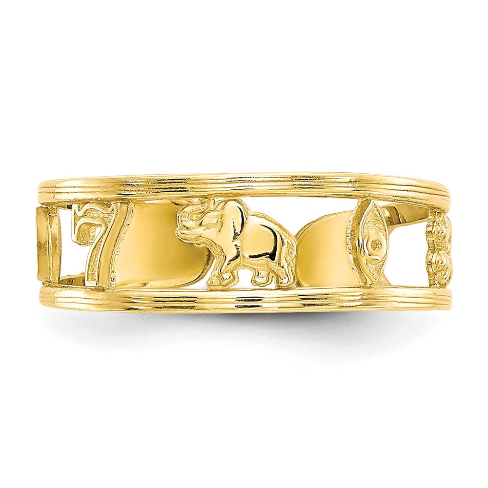 10k Luck Toe Ring