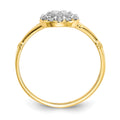 10k CZ Cluster Ring