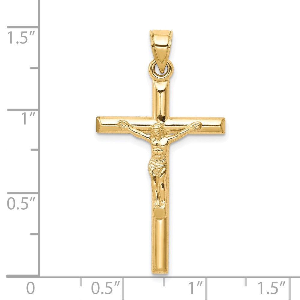 10k Hollow Crucifix Pendant
