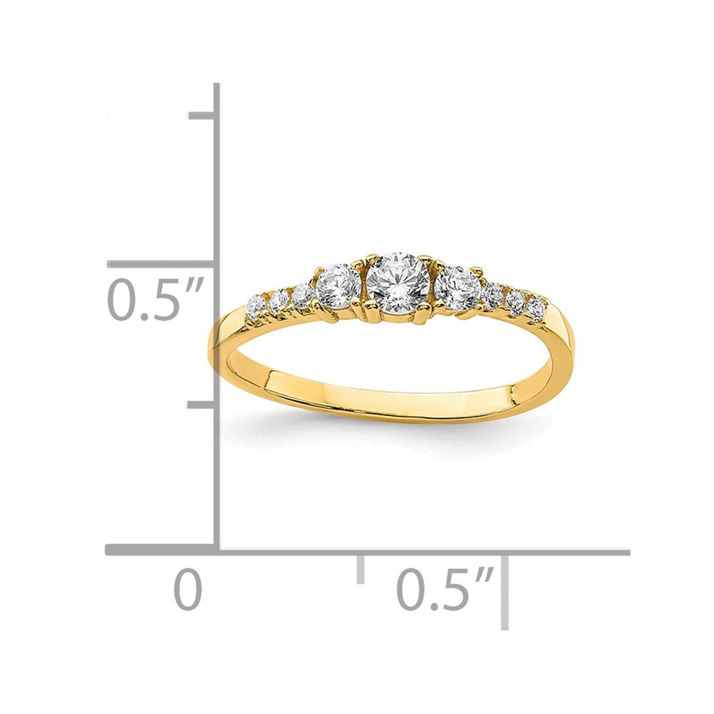 10K CZ Fancy Child's Ring