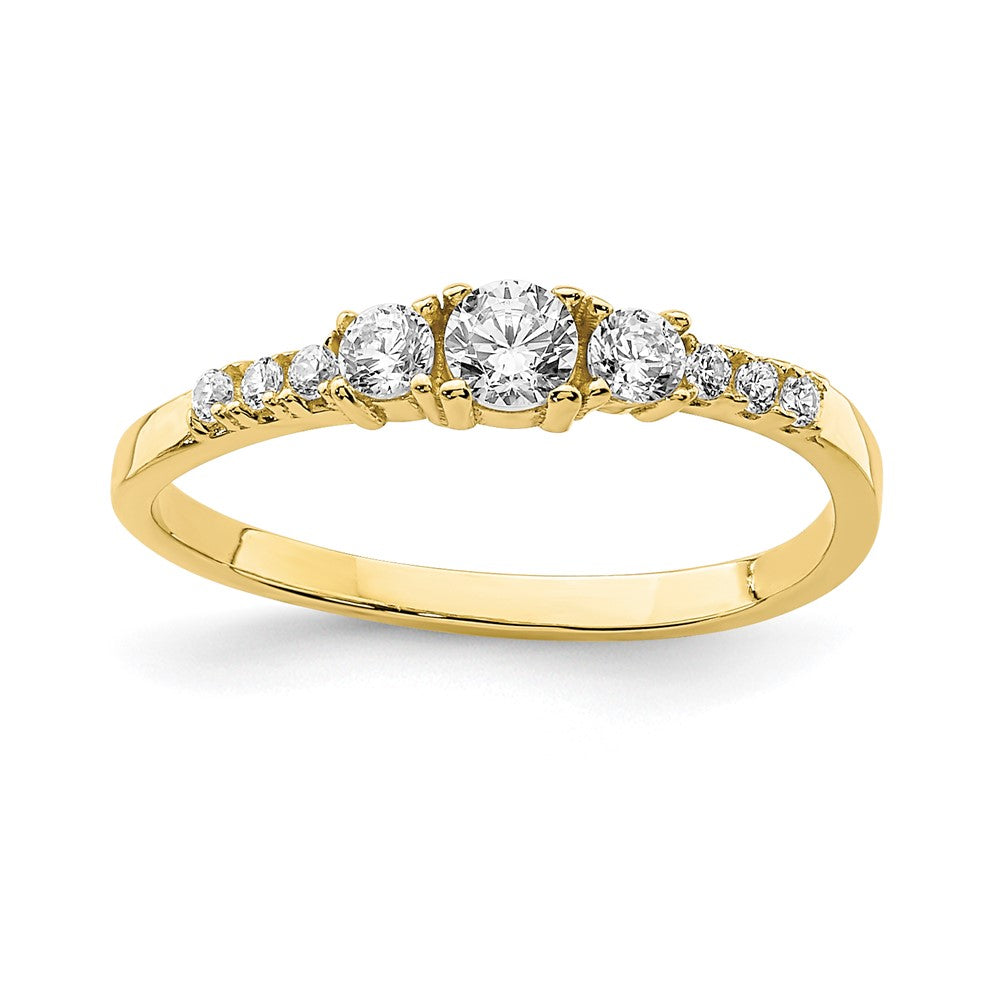 10K CZ Fancy Child's Ring