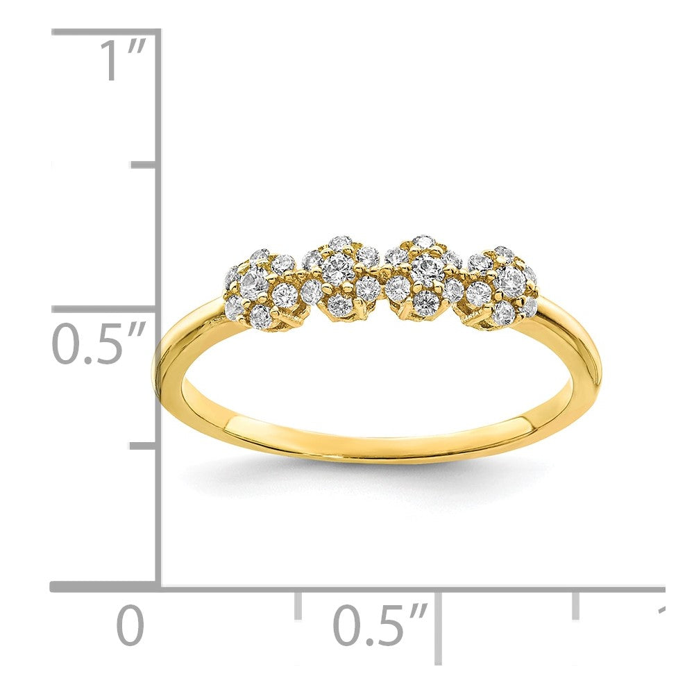 10K CZ Stackable Ring