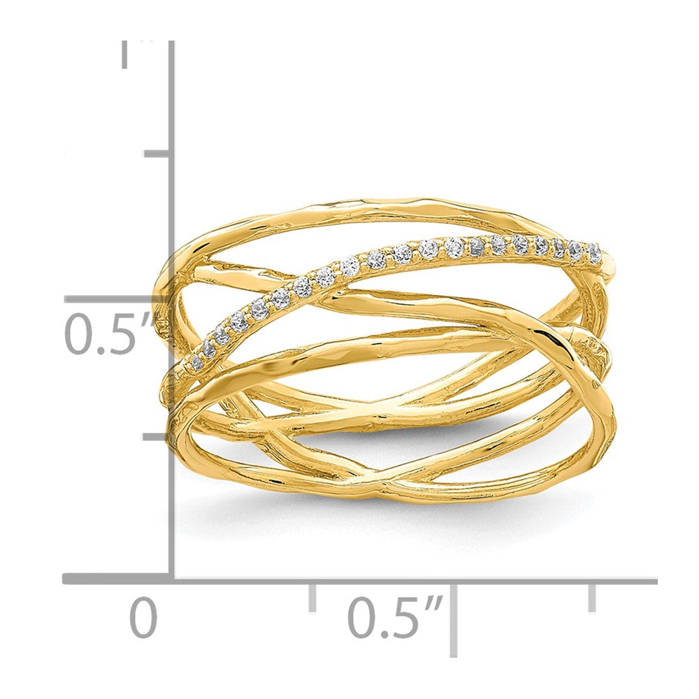 10K CZ Ring