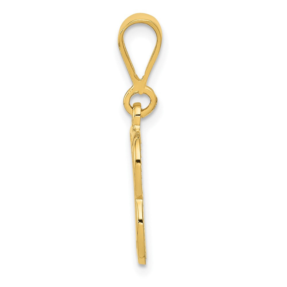 10k Initial B Pendant
