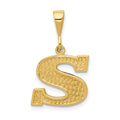 10KY Initial S Pendant