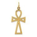 10K Ankh Cross Charm
