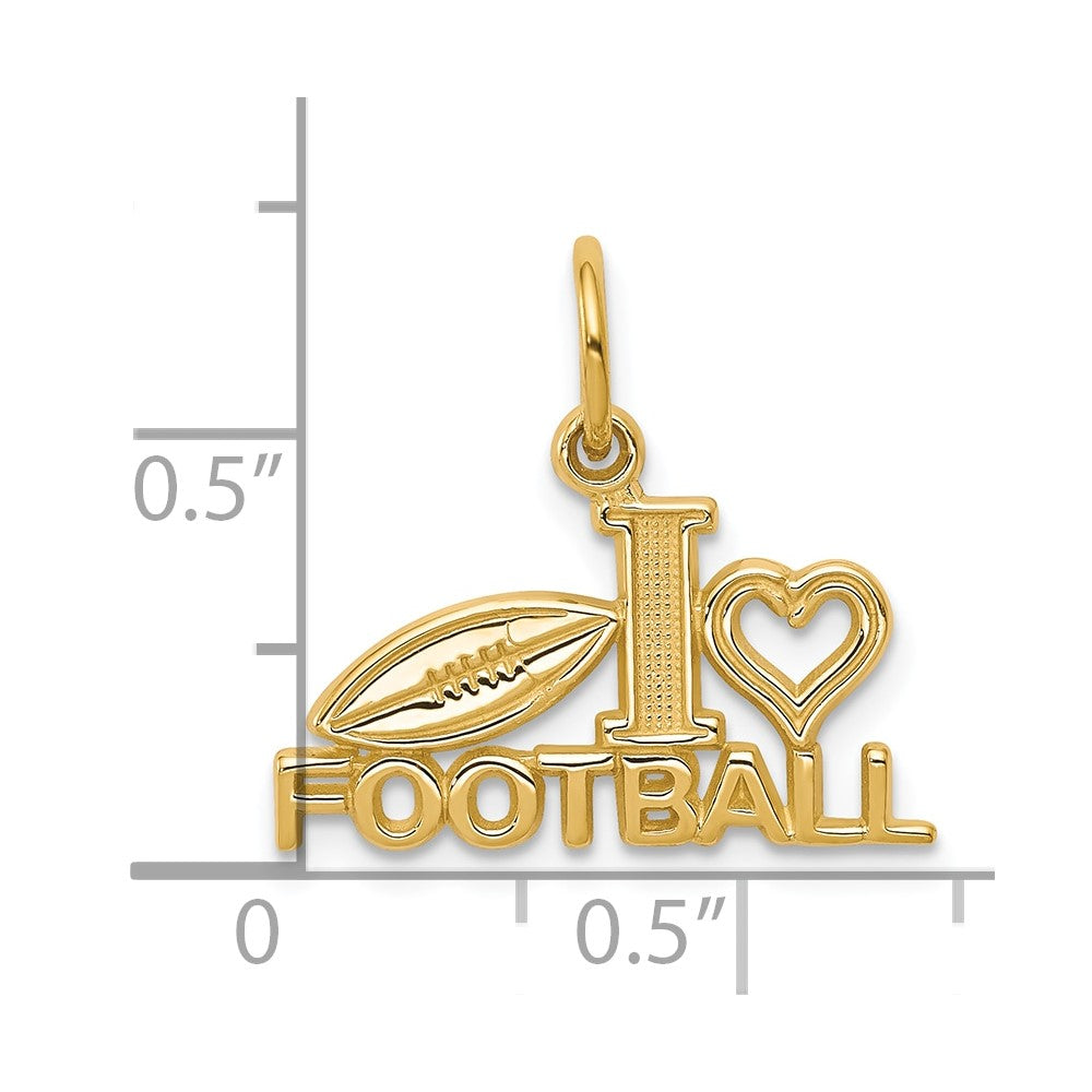10K Football Charm