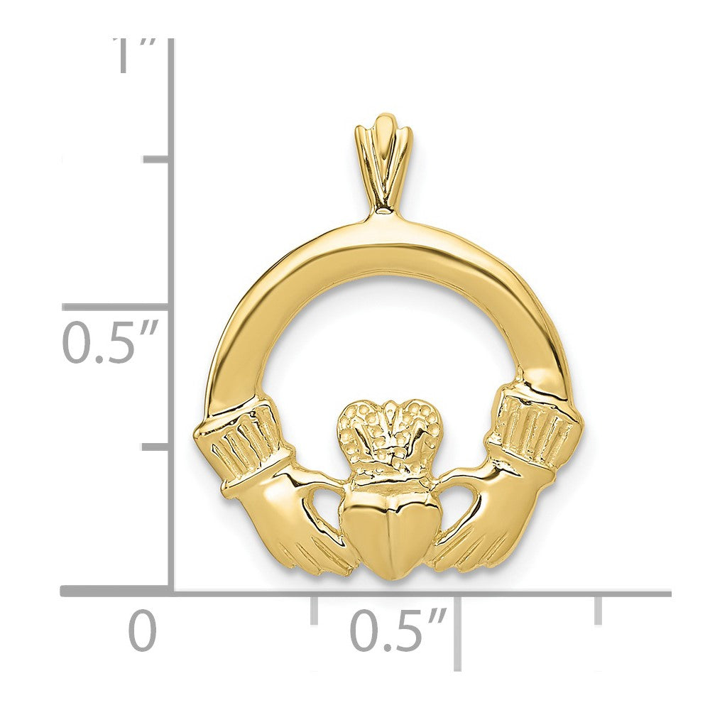 10k Claddagh Pendant