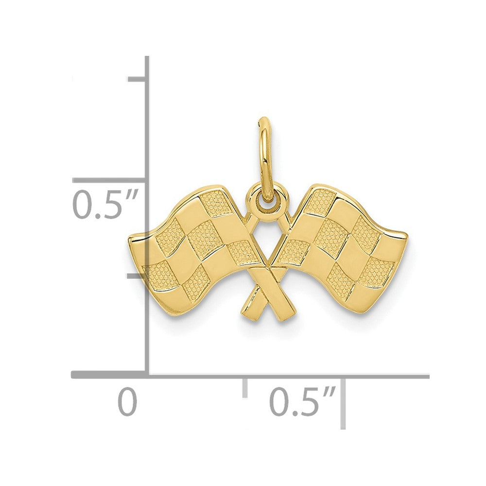 10k Racing Flags Charm